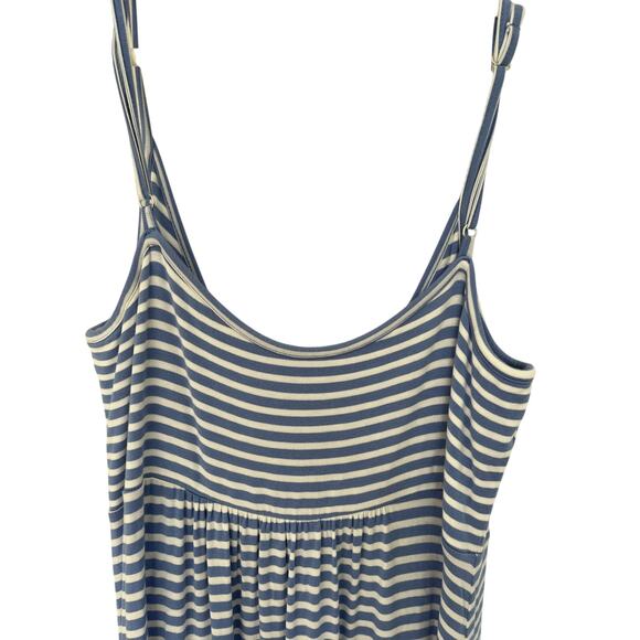 Calvin Klein Womens 10 Tank Sun Dress Maxi Empire Cotton Preppy Cottage Coastal - Picture 4 of 4